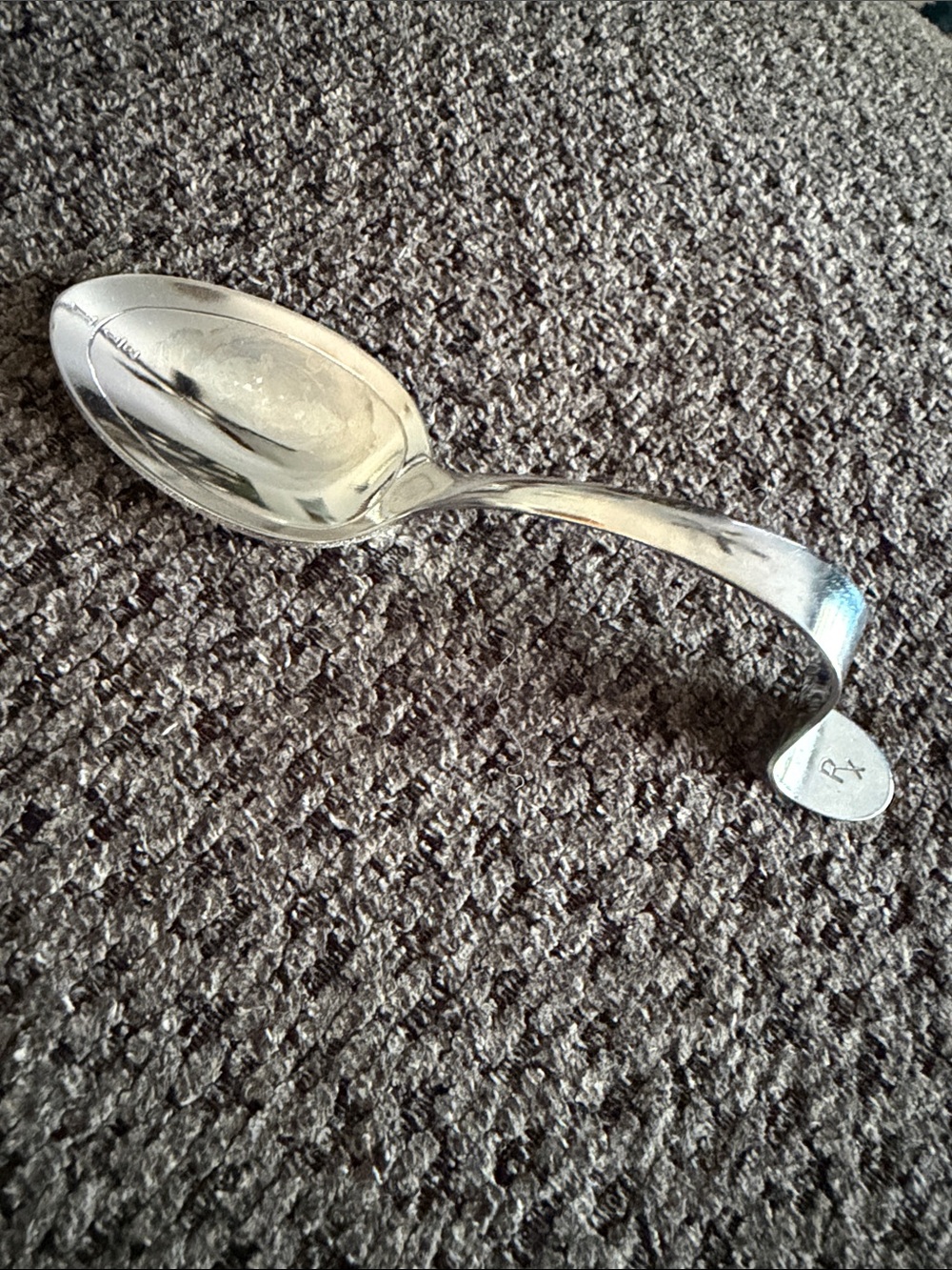 Bent Handle Baby measuring Spoon for medicine  1950–1960